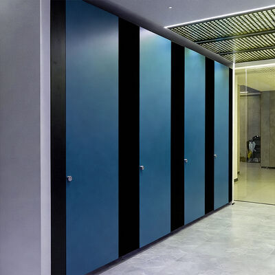 Antibacterial Toilet Partition Systems HPL Commercial Toilet Cubicles For Public Space