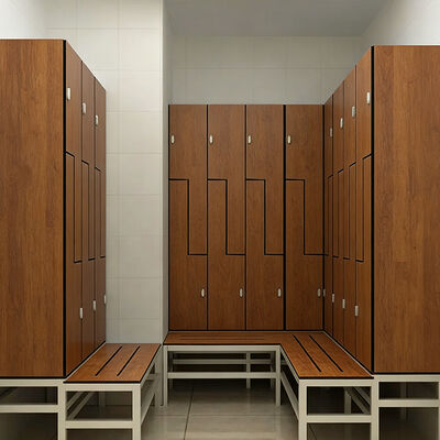 Antibacterial Commercial Gym Lockers Moistureproof HPL Lockers For Public Space