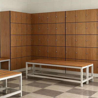 Antibacterial Commercial Gym Lockers Moistureproof HPL Lockers For Public Space
