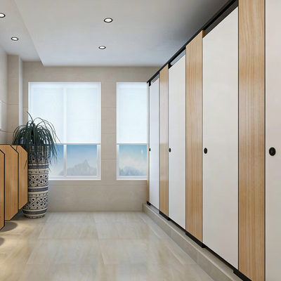 Easy Clean Commercial Restroom Partitions Waterproof Public Bathroom Partitions Antibacterial