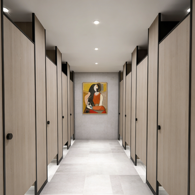 Easy Clean Commercial Restroom Partitions Waterproof Public Bathroom Partitions Antibacterial