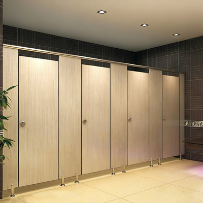 Easy Clean Commercial Restroom Partitions Waterproof Public Bathroom Partitions Antibacterial