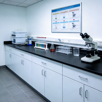 Antibacterial Laboratory Table Top Chemical High Temperature Resistant Phenolic Resin Worktop
