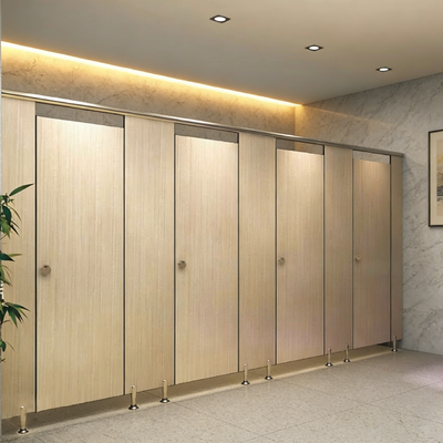 Compact Toilet Compartment Custom Size Toilet Cubicle Dividers Durable With Easy Installation