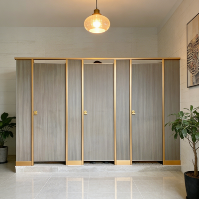 HPL Commercial Toilet Dividers Fireproof Custom Toilet Partitions Anti Bacterial For 5 Star Hotels And Offices