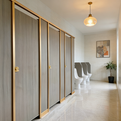 HPL Commercial Toilet Dividers Fireproof Custom Toilet Partitions Anti Bacterial For 5 Star Hotels And Offices