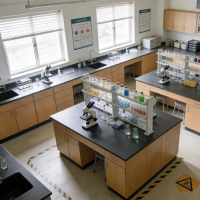 Waterproof Fireproof Lab Countertops High Density Compact Laminate Top