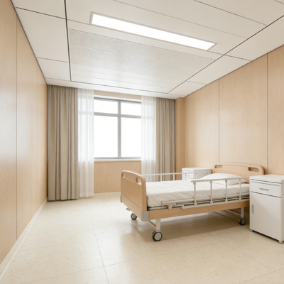 Hygienic Hospital Wall Cladding Moisture Proof Hospital Wall Panels Antibacterial
