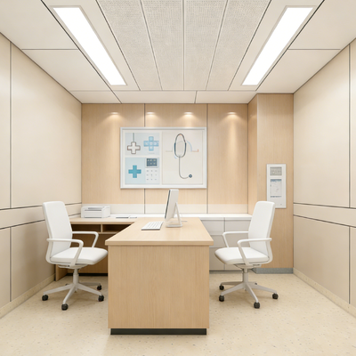 Hygienic Hospital Wall Cladding Moisture Proof Hospital Wall Panels Antibacterial