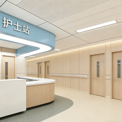 Hygienic Hospital Wall Cladding Moisture Proof Hospital Wall Panels Antibacterial