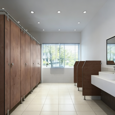 Wear Resistant Toilet Compartment Customizable Commercial Washroom Cubicles For Shopping Malls