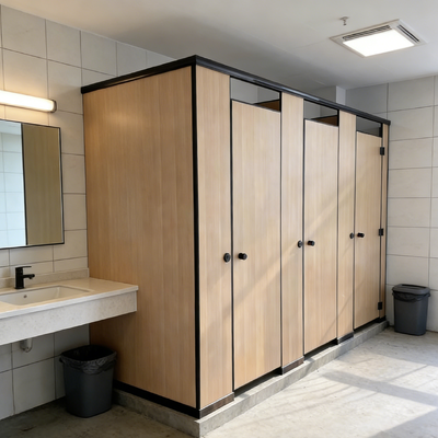 Custom Size Compact Laminate Toilet Partitions Durable Hospital Toilet Partitions Moisture Resistant