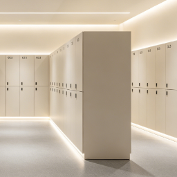 HPL Commercial Gym Lockers Durable Changing Room Cabinet Customized For Swimming Pool