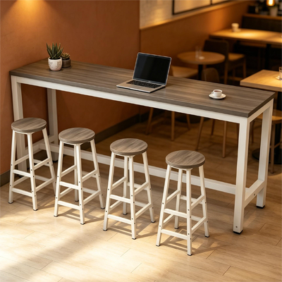 Non Porous Commercial Table Tops Moisture Proof Cafe Table Chair Set