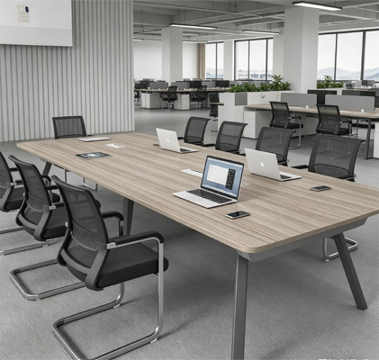 Compact Laminate Conference Table Durable Office Meeting Desk