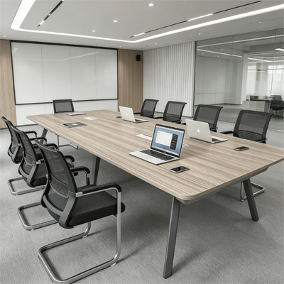 Compact Laminate Conference Table Durable Office Meeting Desk