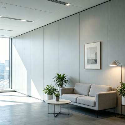 Eco Friendly Wall Cladding Panels Gray Compact Laminate Wall Panels For Office And Waiting Room