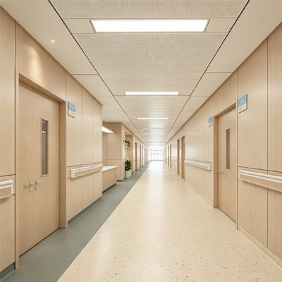 Fireproof Internal Wall Cladding Compact HPL Wall Cladding Antibacterial For Hospital