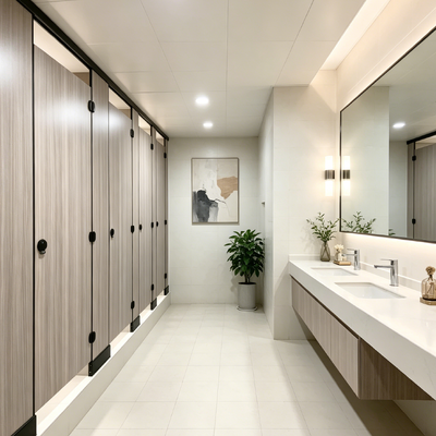 Waterproof Toilet Compartment Moisture Proof Public Restroom Stalls Fire Resistant