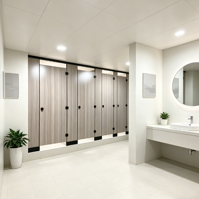 Waterproof Toilet Compartment Moisture Proof Public Restroom Stalls Fire Resistant