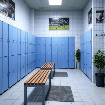 Solid Color Modern Gym Locker Waterproof Fitness Club Lockers Durable