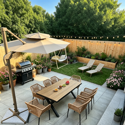 Anti UV HPL Table Tops Fade Resistant Outdoor Table Top Fireproof For Patio And Garden Use