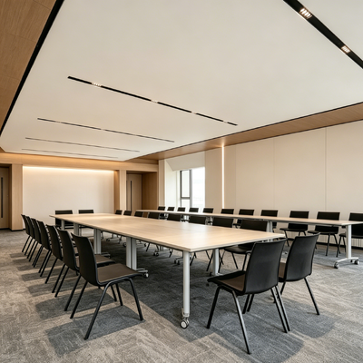 Fire Resistant Conference Table Top Durable Compact Laminate Table Top Anti Bacterial For Meeting Room