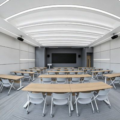 Mobile Commercial Table Tops Impact Resistant Conference Table Tops Moisture Proof