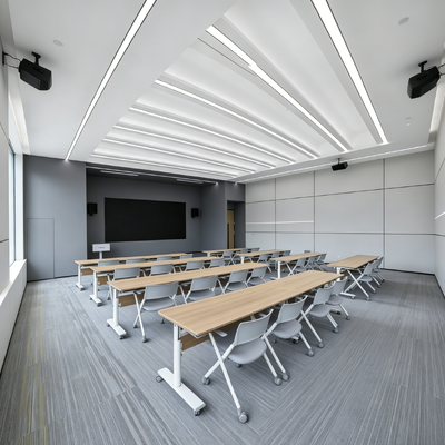 Mobile Commercial Table Tops Impact Resistant Conference Table Tops Moisture Proof