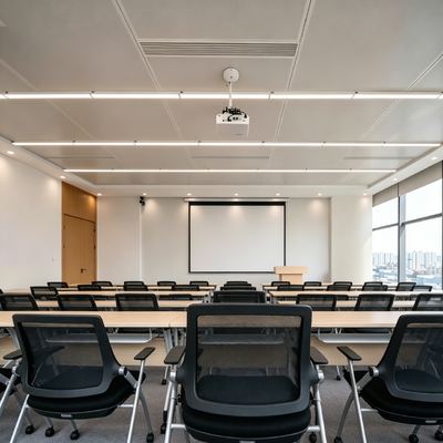 Fireproof Compact Laminate Tops Custom Size Meeting Table Top Eco Friendly