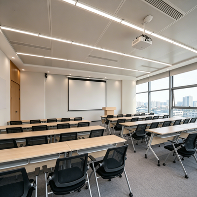 Fireproof Compact Laminate Tops Custom Size Meeting Table Top Eco Friendly