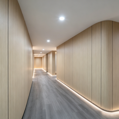 Wood Grain Wall Cladding Panels Humidity Resistant Compact Laminate Board Waterproof