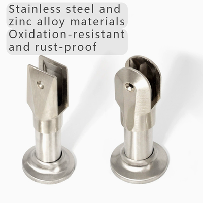 HPL Toilet Partition Accessories Stainless Steel Angle Code , Hinge , Lock , Support Feet
