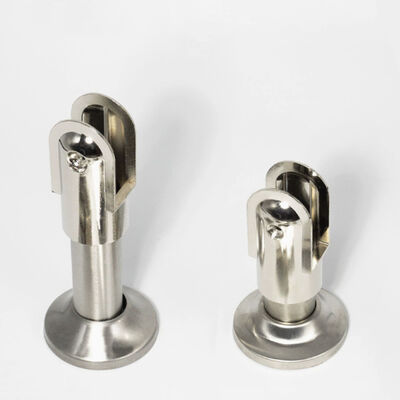 Silver Toilet Compartment Accessories Rust Proof Bathroom Partition Hardware
