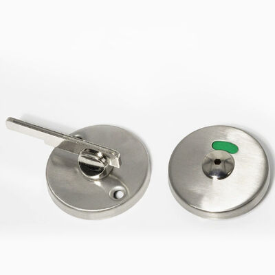 Silver Toilet Compartment Accessories Rust Proof Bathroom Partition Hardware