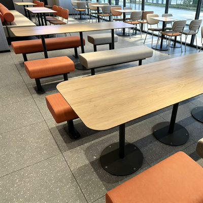 Customizable Commercial Table Tops Scratch Resistant Wood Grain Table Top Durable