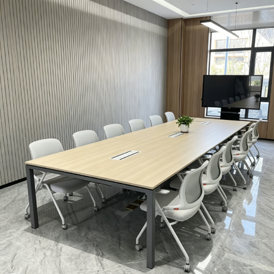 Wood Grain Commercial Table Tops Moisture Resistant High Pressure Laminate Top Scratch Proof