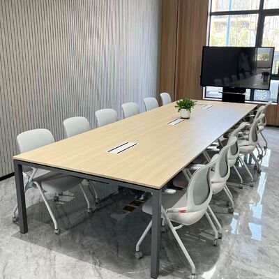 Wood Grain Commercial Table Tops Moisture Resistant High Pressure Laminate Top Scratch Proof