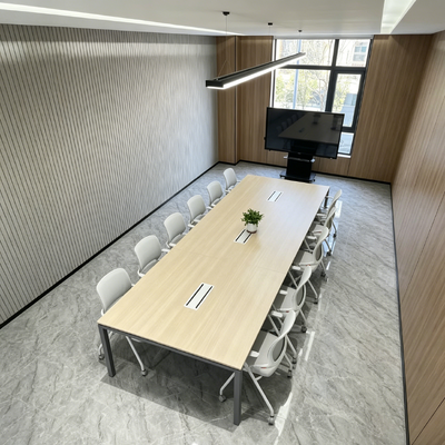 Wood Grain Commercial Table Tops Moisture Resistant High Pressure Laminate Top Scratch Proof