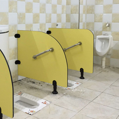 Waterproof HPL Bathroom Partition Eco Friendly Toilet Partition Panels Durable