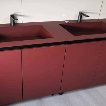 Square Compact Table Top Minimalist Vanity Counter Top Eco Friendly