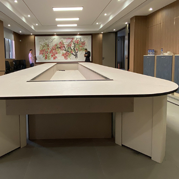 Customized HPL Table Top Eco Friendly Restaurant Counter Tops Square