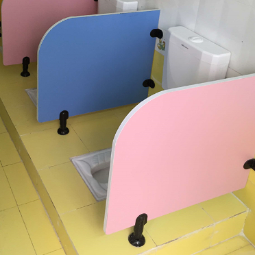 Modern Custom Bathroom Partitions HPL Honeycomb Board Bathroom Stall Divider For Kids