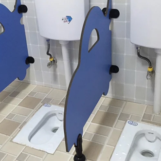 Modern Custom Bathroom Partitions HPL Honeycomb Board Bathroom Stall Divider For Kids
