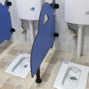 Customized Kindergarten Toilet Partition Eco Friendly Toilet Cubicle Panels For Protection And Decoration