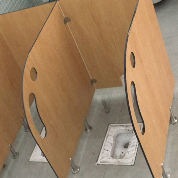 Customized Kindergarten Toilet Partition Eco Friendly Toilet Cubicle Panels For Protection And Decoration