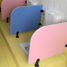 Non Toxic Bathroom Cubicle Partitions School HPL Toilet Partitions Customized