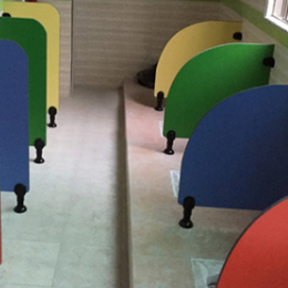 Non Toxic Bathroom Cubicle Partitions School HPL Toilet Partitions Customized