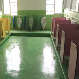 Non Toxic Bathroom Cubicle Partitions School HPL Toilet Partitions Customized