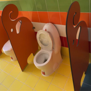 Non Toxic Bathroom Cubicle Partitions School HPL Toilet Partitions Customized